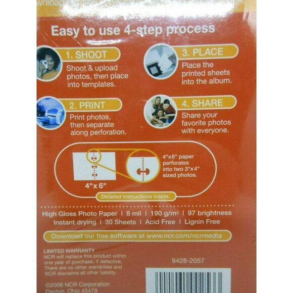 GoPix Mini Digital Photo Album Kit 30 3"x4" Sheets & Free Downloadable Software - Picture 3 of 3